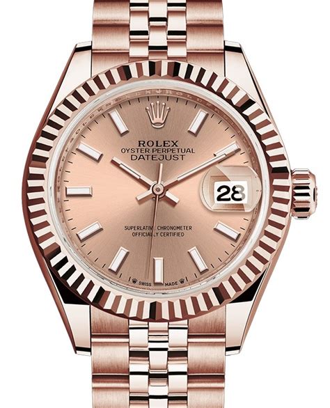 rolex lady-datejust 28 rose gold price